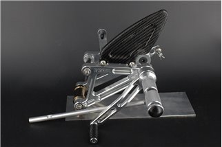 Kit marchepied racing cnc argent Tyga Honda NSR250 MC18