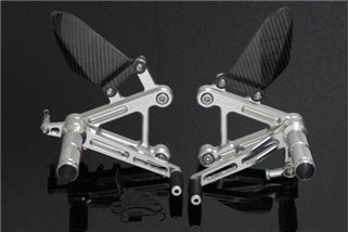 Kit marchepied racing cnc argent Tyga Honda CBR400RR NC29