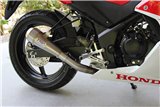 Auspuffset Edelstahl Madenschalldämpfer Tyga Honda CBR300R 2014-