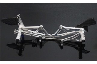 Racing Step Kit CNC Silber Tyga Honda CBR250R 2011 - 15