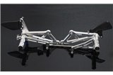 Racing step kit cnc silver Tyga Honda CBR300R 2014-