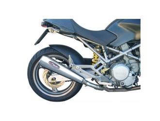 Coppia terminali di scarico exhaust racing steel style Ducati MONSTER 620 marving