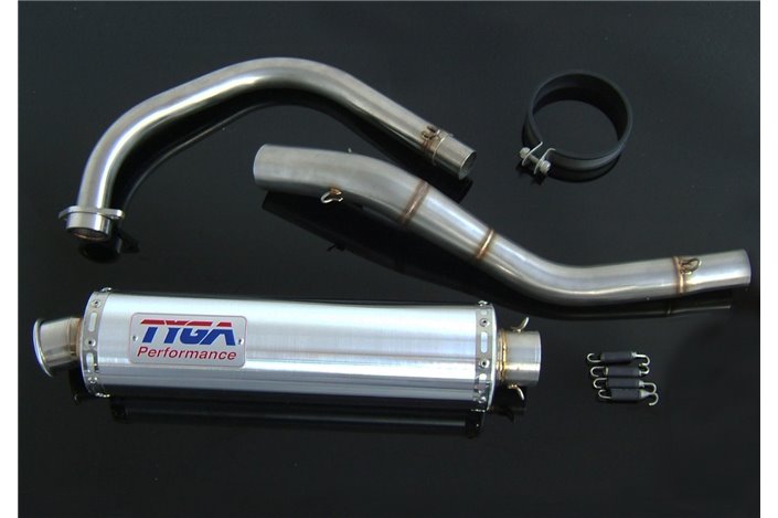 Echappement race inox, silencieux aluminium Tyga Honda CBR250R 2011 - 15