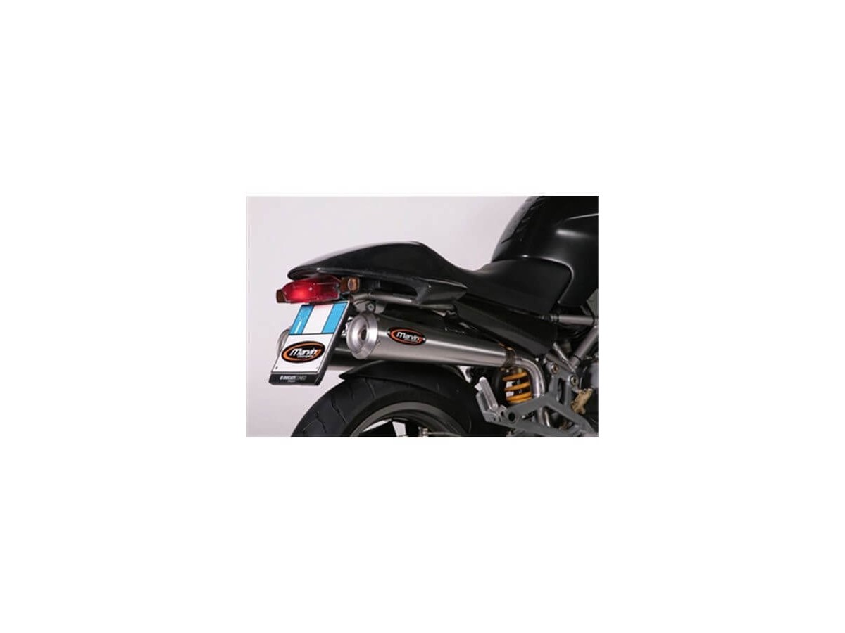 Coppia alta terminali di scarico exhaust Ducati MONSTER 800 marving inox