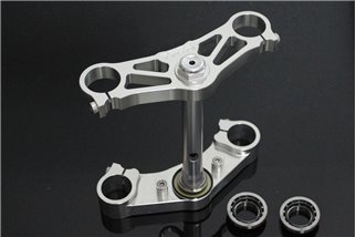 Gabelbrückensatz CNC Silber Tyga Honda NSR250