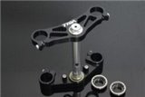 Triple clamp set, cnc black Tyga Honda NSR250 MC28