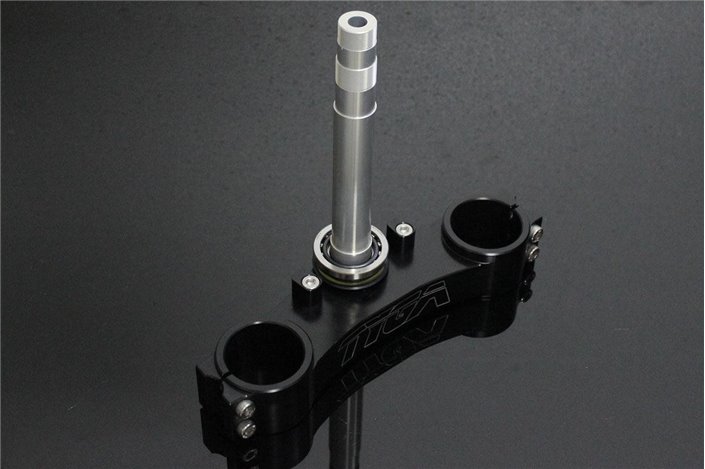 Piastra forcella inferiore, cnc nera, forcelle, albero Tyga Honda NSR250