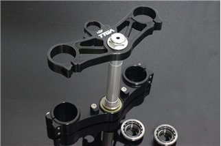 Triple clamp set cnc black Tyga Honda NSR250