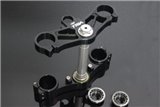 Triple clamp set cnc black Tyga Honda NSR250