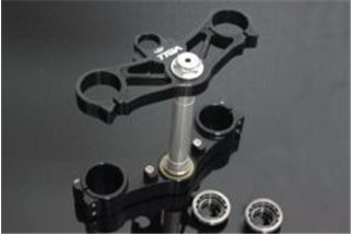 Triple clamp set cnc black Tyga Honda NSR250