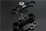 Triple clamp set cnc black Tyga Honda VFR400RR NC30