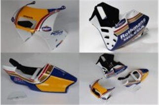 Bausatz, Karosserie, GFK, Schaftform, lackierter Rothmans Tyga Honda NSR250 MC21