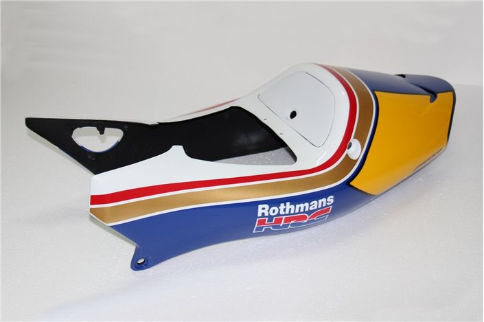 Seat cowling (grp), stock shape, street, painted rothmans Tyga Honda NSR250 MC28