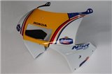 Obere Motorhaube (Straßen-GRP), Serienform, lackierter Rothmans Tyga Honda NSR250