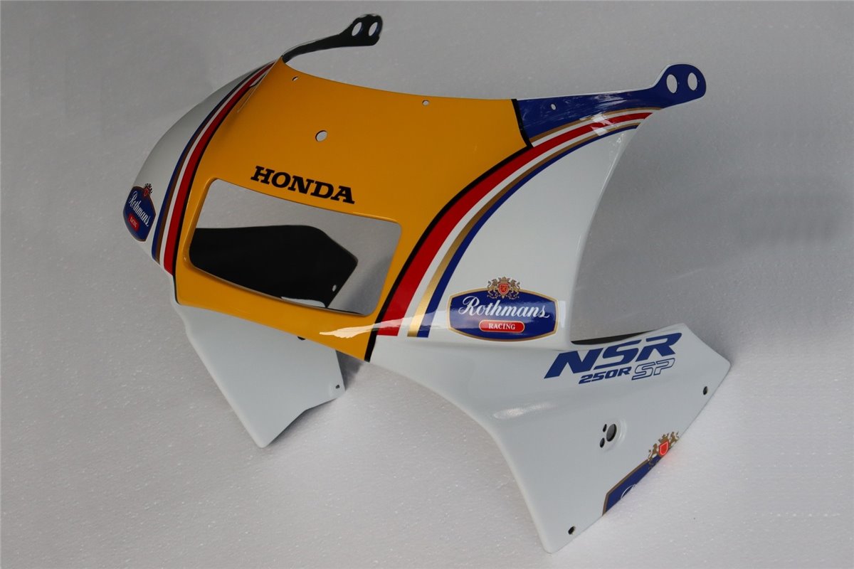 Capot supérieur (street grp), forme stock, peint rothmans Tyga Honda NSR250 MC21