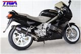 Jeu, tuyau, sortie droite, système de course complet, silencieux rond en carbone, 3e génération Tyga Honda VFR750F Gen 3 90-93