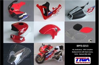 Endurance lackiertes Kit kompletter Karosserie-Lagerbestand RR, „einzelner“ Tyga Honda RVF400RR NC35