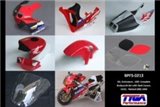 Endurance lackiertes Kit kompletter Karosserie-Lagerbestand RR, „einzelner“ Tyga Honda RVF400RR NC35