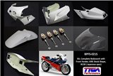 Kit, complete bodywork with front fender grp stock shape Tyga Honda VFR750R RC30