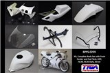 Kit Carenature Complete Tyga Honda VFR400 NC30 con parafango anteriore e serbatoio carburante in stile GRP RC30