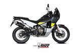 Sistema di Scarico Terminale HU.002.LEKB Mivv DAKAR INOX NERO Husqvarna Norden 901 2022-2024