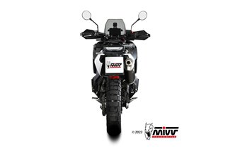 Sistema di Scarico Terminale HU.002.LEKB Mivv DAKAR INOX NERO Husqvarna Norden 901 2022-2024