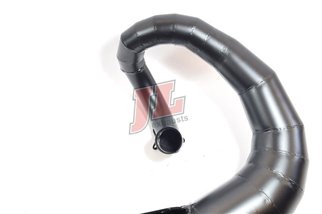 Schalldämpfer Auspuff Jl Exhausts Krp3-Road Schwarz Verschraubt Lambretta