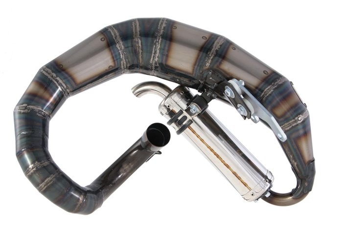 Échappement Silencieux Jl Exhausts Krp3-Road Curly Boulonné Transparent Lambretta