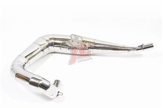 Échappement Silencieux Jl Exhausts Rst Boulonné En Acier Inoxydable Poli Lambretta