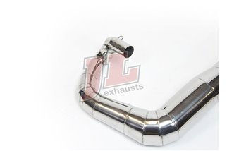 Schalldämpfer Auspuff Jl Exhausts Rb Race Bolt-On Polierter Edelstahl Lambretta