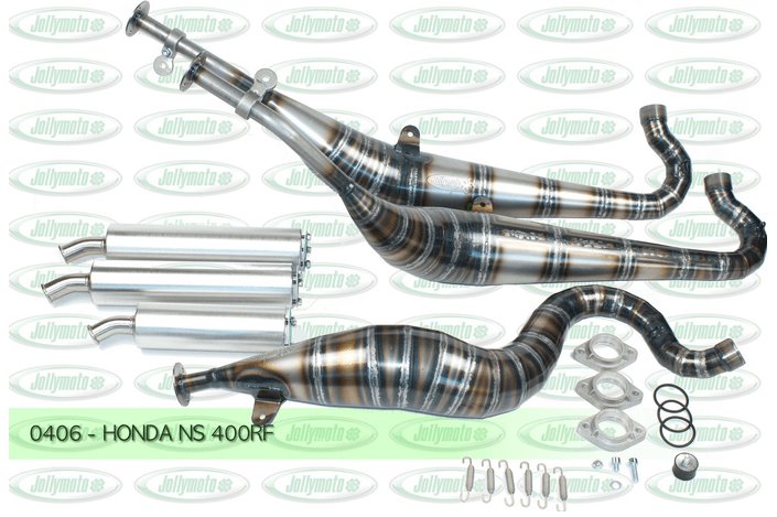 Exhausts Expansions Chambers Pipes Honda Ns 400 Rf Jollymoto 0406 Silencers