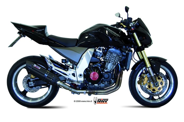 Schalldämpfers Escape Mivv Suono Schwarz Schwarz Edelstahl Kawasaki Z 1000 2003 - 2006