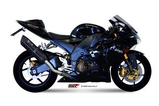 Silencieux Echappement Mivv Suono Noir Inox Noir Kawasaki Zx-10 R 2004 - 2005