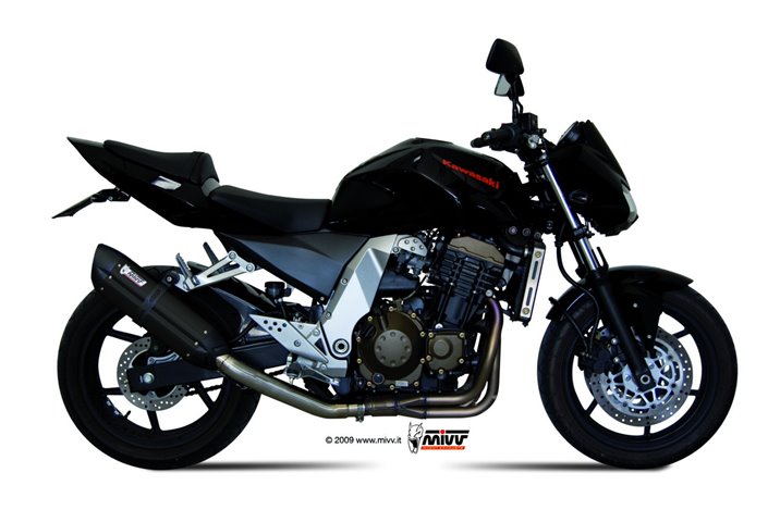 Schalldämpfer Escape Mivv Suono Schwarz Schwarz Edelstahl Kawasaki Z 750 2004 - 2006