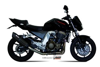 Schalldämpfer Escape Mivv Suono Schwarz Schwarz Edelstahl Kawasaki Z 750 2004 - 2006