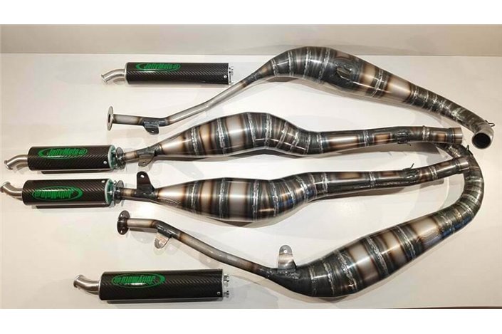 Exhausts Expansions Chambers Pipes Suzuki Rg 500 Jollymoto 0608 GP aluminum Silencers