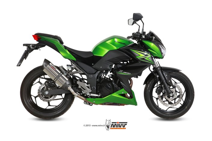 Silencieux Echappement Mivv Suono Inox Kawasaki Z 300 2015 - 2016