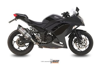 Schalldämpfer Escape Mivv Suono Edelstahl Kawasaki Ninja 300 2013 - 2016