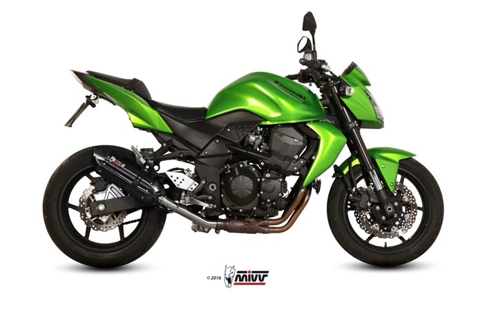 Schalldämpfer Escape Mivv Suono Schwarz Schwarz Edelstahl Kawasaki Z 750 2007 - 2014