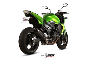 Schalldämpfer Escape Mivv Suono Schwarz Schwarz Edelstahl Kawasaki Z 750 2007 - 2014