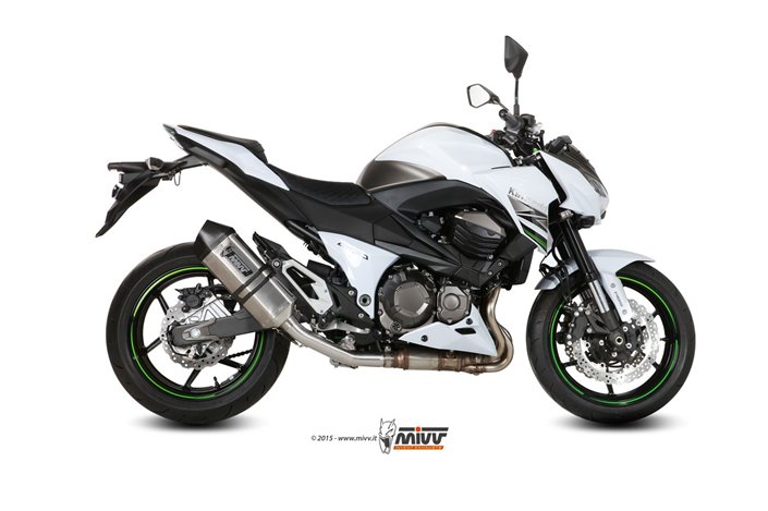 Schalldämpfer Escape Mivv Speed Edge Edelstahl Kawasaki Z 800 2013 - 2016