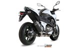 Silencer Exhaust Mivv Speed Edge Black Black Stainless Steel Kawasaki Z 800 2013 - 2016