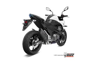 Silencieux Echappement Mivv Suono Noir Inox Noir Kawasaki Z 800 E 2013 - 2016