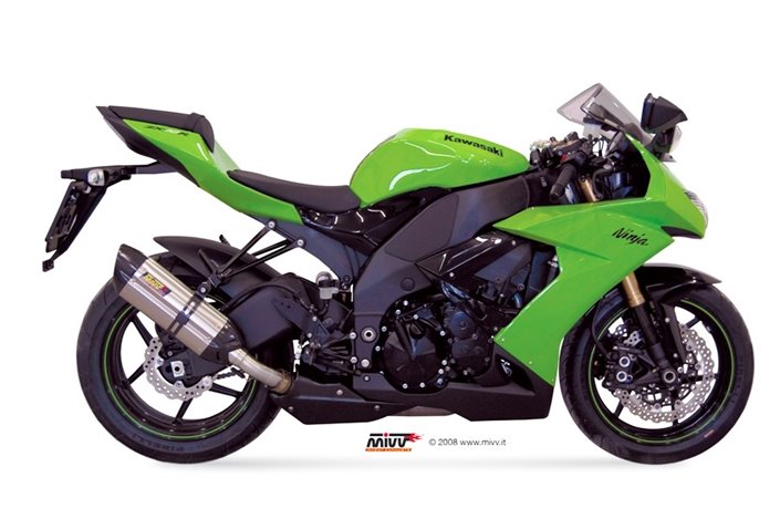 Silencieux Echappement Mivv Suono Inox Kawasaki Zx-10 R 2008 - 2010