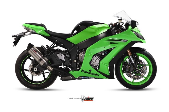 Schalldämpfer Escape Mivv Suono Edelstahl Kawasaki Zx-10 R 2011 - 2015