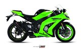 Schalldämpfer Escape Mivv Suono Schwarz Schwarz Edelstahl Kawasaki Zx-10 R 2011 - 2015