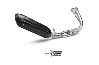 Full System 1 In 1 Exhaust Mivv Suono Black Black Stainless Steel Kawasaki Er-6N F 2012 - 2016