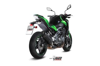 Silencieux Echappement Mivv Suono Noir Inox Noir Kawasaki Z 900 2017 - 2019