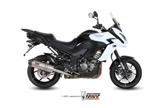 Sistema di Scarico Terminale K.040.LNC Mivv Oval Titanio Con Coppa Carbonio Kawasaki Versys 1000 2015 - 2018