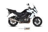 Sistema di Scarico Terminale K.040.LNC Mivv Oval Titanio Con Coppa Carbonio Kawasaki Versys 1000 2015 - 2018